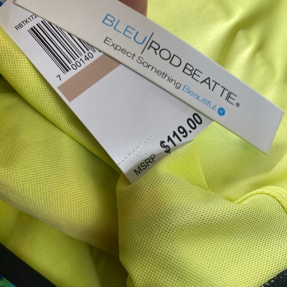 NWT BLEU ROD BEATTIE TWO OF A‎ KIND MULTICOLOR FLORAL ONE PIECE​​​​​ - Picture 10 of 10